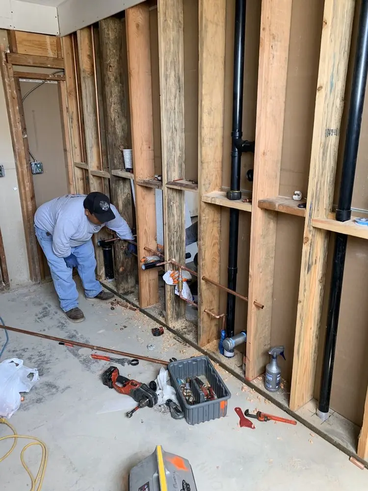 Commercial rough-in plumbing for Gas Line Repair in Blantyre
